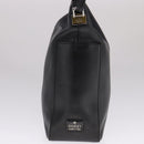 GUCCI Shoulder Bag Leather Black Gold 001 3766 Auth 111055-3