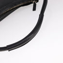 GUCCI Shoulder Bag Leather Black Gold 001 3766 Auth 111055-7