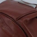 CARTIER Must Line Shoulder Bag Leather Bordeaux Gold Auth 111058-9