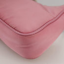 PRADA Shoulder Bag Nylon 2way Pink Silver Auth 111069-14