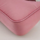 PRADA Shoulder Bag Nylon 2way Pink Silver Auth 111069-16