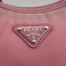 PRADA Shoulder Bag Nylon 2way Pink Silver Auth 111069-17