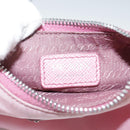 PRADA Shoulder Bag Nylon 2way Pink Silver Auth 111069-19