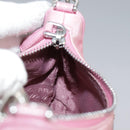 PRADA Shoulder Bag Nylon 2way Pink Silver Auth 111069-21