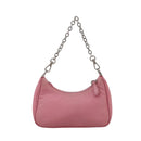 PRADA Shoulder Bag Nylon 2way Pink Silver Auth 111069-2