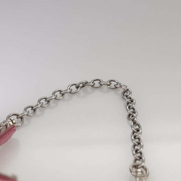 PRADA Shoulder Bag Nylon 2way Pink Silver Auth 111069