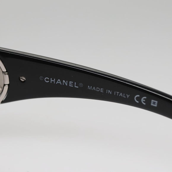CHANEL Sunglasses plastic Black CC Auth 111071V