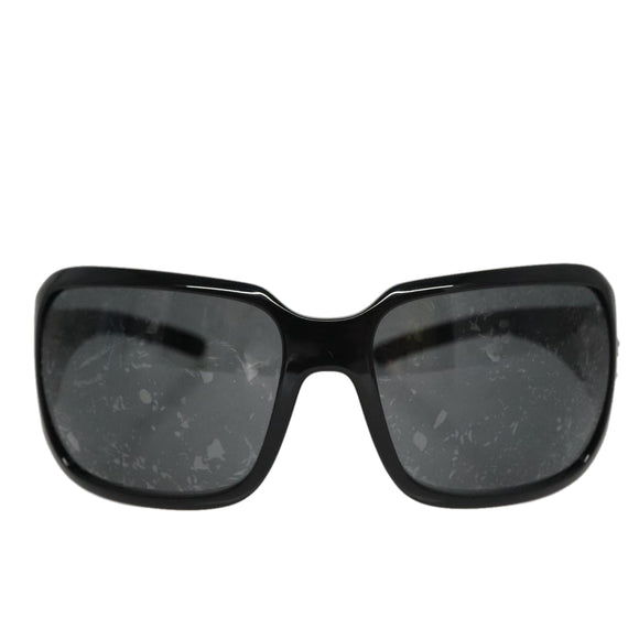 CHANEL Sunglasses plastic Black CC Auth 111071V