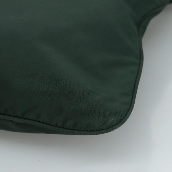 PRADA Shoulder Bag Nylon Green Auth 111079