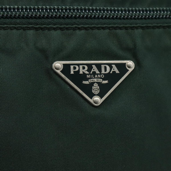 PRADA Shoulder Bag Nylon Green Auth 111079