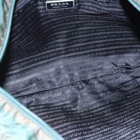 PRADA Shoulder Bag Nylon Green Auth 111079