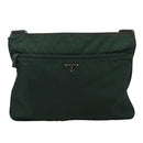 PRADA Shoulder Bag Nylon Green Auth 111079-13