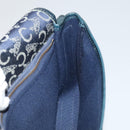 CELINE C Sulky Shoulder Bag Canvas Navy Gold Auth 111109-19