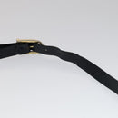 CELINE C Sulky Shoulder Bag Canvas Navy Gold Auth 111109-8