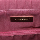 BURBERRY Nova Check Tote Bag Canvas Leather Beige Red gold Auth 111118-19