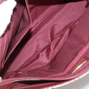 BURBERRY Nova Check Tote Bag Canvas Leather Beige Red gold Auth 111118-12