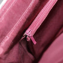 BURBERRY Nova Check Tote Bag Canvas Leather Beige Red gold Auth 111118-22