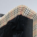 BURBERRY Nova Check Tote Bag Canvas Leather Beige Black gold Auth 111119-17