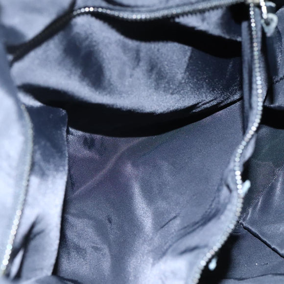 BURBERRY Nova Check Tote Bag PVC Enamel Gray Black Auth 111120