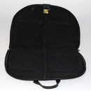 Burberrys Nova Check Garment Cover Canvas Leather Beige Brown gold Auth 111127-11