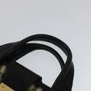 Burberrys Nova Check Garment Cover Canvas Leather Beige Brown gold Auth 111127-8