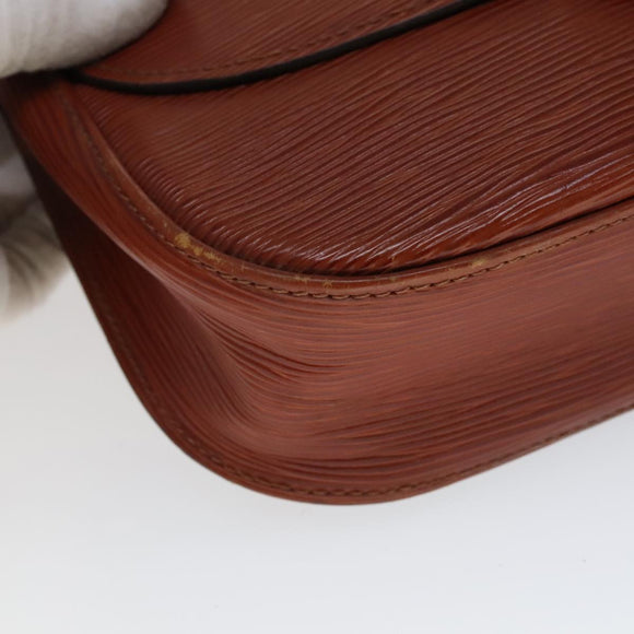 LOUIS VUITTON Epi Saint Cloud GM Shoulder Bag Brown M52193 LV Auth 111133