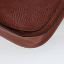 LOUIS VUITTON Epi Saint Cloud GM Shoulder Bag Brown M52193 LV Auth 111133-12