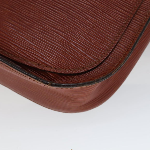 LOUIS VUITTON Epi Saint Cloud GM Shoulder Bag Brown M52193 LV Auth 111133