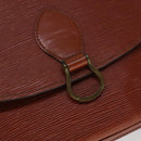 LOUIS VUITTON Epi Saint Cloud GM Shoulder Bag Brown M52193 LV Auth 111133-14