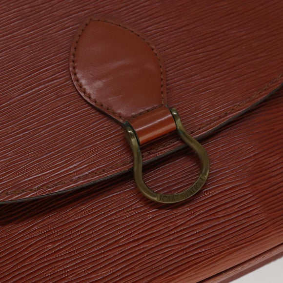 LOUIS VUITTON Epi Saint Cloud GM Shoulder Bag Brown M52193 LV Auth 111133