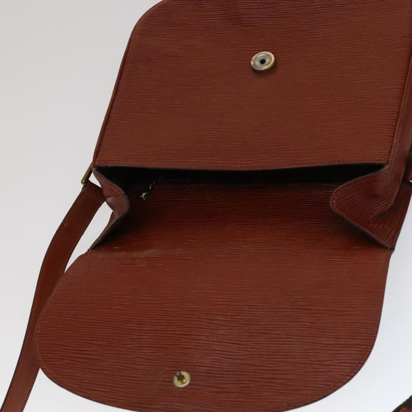 LOUIS VUITTON Epi Saint Cloud GM Shoulder Bag Brown M52193 LV Auth 111133