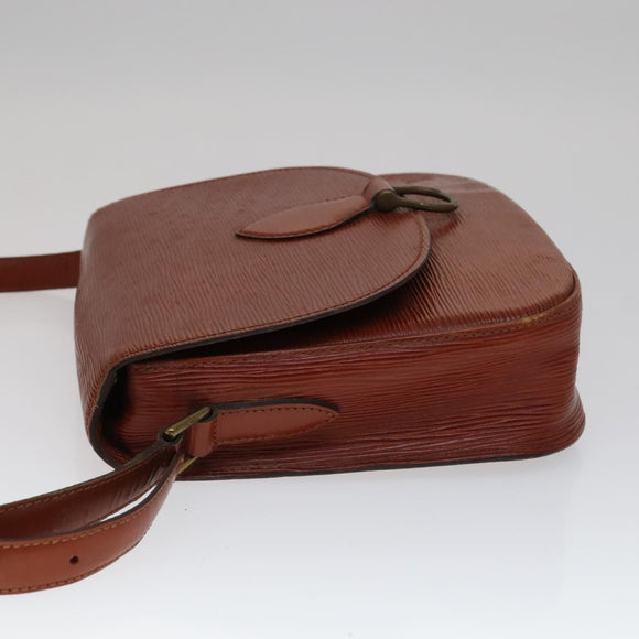 LOUIS VUITTON Epi Saint Cloud GM Shoulder Bag Brown M52193 LV Auth 111133