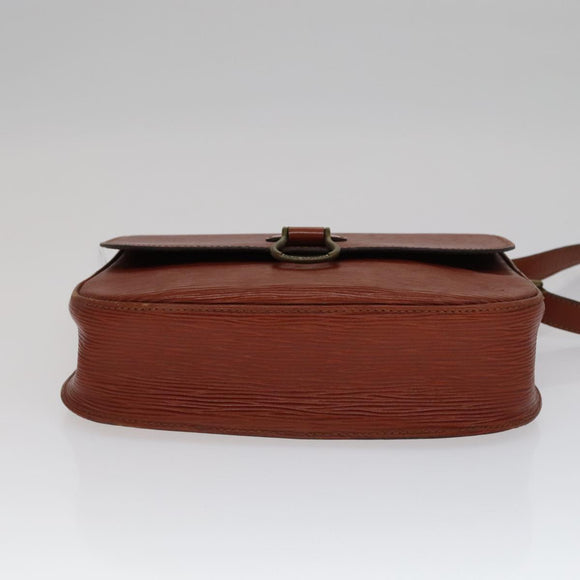 LOUIS VUITTON Epi Saint Cloud GM Shoulder Bag Brown M52193 LV Auth 111133