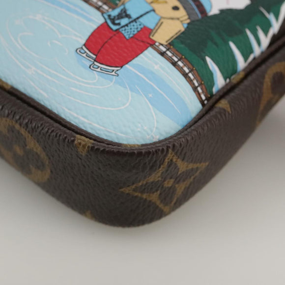 LOUIS VUITTON Monogram Vivienne Mini Pochette Accessoires M82623 LV Auth 111162AM