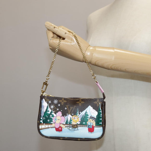 LOUIS VUITTON Monogram Vivienne Mini Pochette Accessoires M82623 LV Auth 111162AM