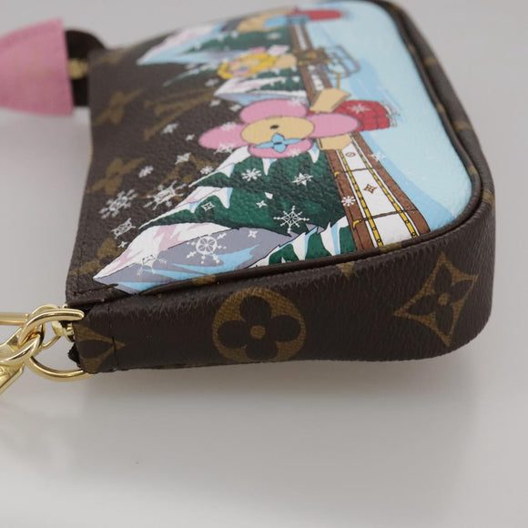 LOUIS VUITTON Monogram Vivienne Mini Pochette Accessoires M82623 LV Auth 111162AM