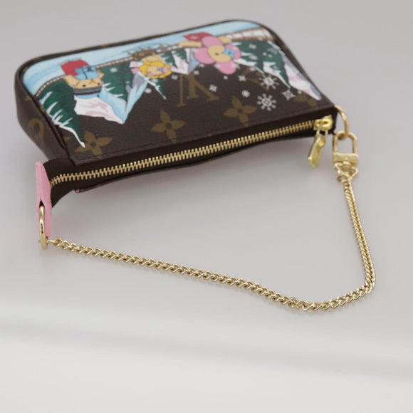 LOUIS VUITTON Monogram Vivienne Mini Pochette Accessoires M82623 LV Auth 111162AM