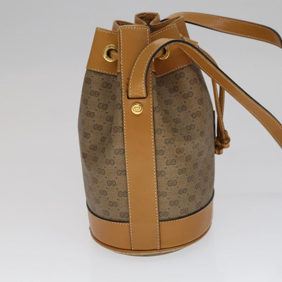 GUCCI Micro GG Supreme Shoulder Bag PVC Brown 007 14 0071 Auth 111171