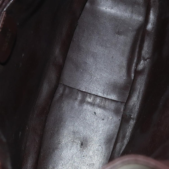 GUCCI Bamboo Hand Bag Leather 2way Brown Gold 001 2058 1638 0 Auth 111180