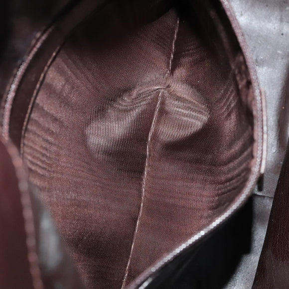 GUCCI Bamboo Hand Bag Leather 2way Brown Gold 001 2058 1638 0 Auth 111180