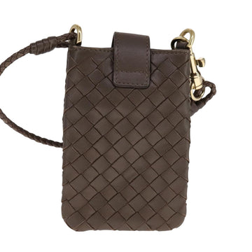 BOTTEGA VENETA INTRECCIATO Pouch Leather Brown Auth 111181 - 0
