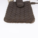 BOTTEGA VENETA INTRECCIATO Pouch Leather Brown Auth 111181-5