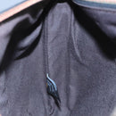 FENDI Zucchino Canvas Shoulder Bag Gold Black Auth 111182-20