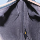 FENDI Zucchino Canvas Shoulder Bag Gold Black Auth 111182-21