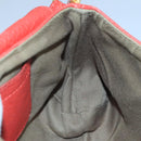 Chloe Mercy Shoulder Bag Leather Red Gold Auth 111189-18