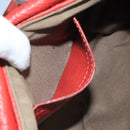 Chloe Mercy Shoulder Bag Leather Red Gold Auth 111189-20