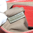 Chloe Mercy Shoulder Bag Leather Red Gold Auth 111189-21