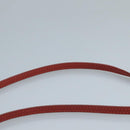 Chloe Mercy Shoulder Bag Leather Red Gold Auth 111189-8