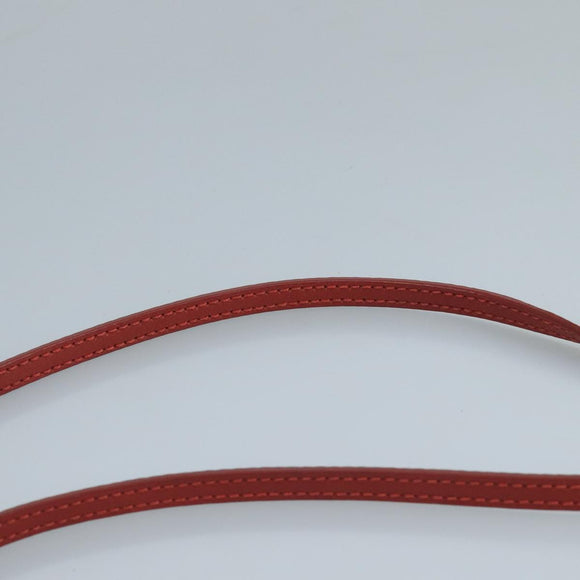 Chloe Mercy Shoulder Bag Leather Red Gold Auth 111189