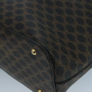 CELINE Macadam Canvas Hand Bag PVC Black Auth 111195-10